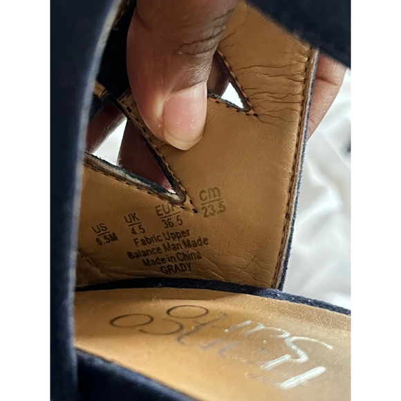 GUC Women's Franco Sarto Heels Size 6.5M Blue - Picture 5 of 6